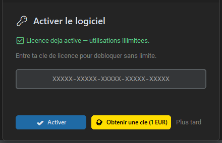 DamConvert — Licence à vie